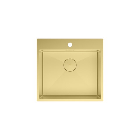 Lemark 9938110 JANGA 540 Мойка кухонная из нерж.стали цвет:светлое золото, в комплекте крепеж, арматура сливная с прямоуг.переливом, сифон