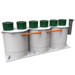 Станция биологической очистки Коло Веси Kolo Vesi 60 прин/ 12000 л. в сутки / до 60 чел. / принудительный сброс (2000x7100x2645см;1175кг;) - арт.560178