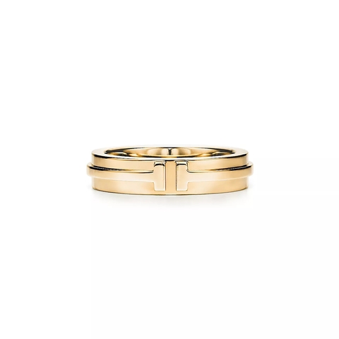 Кольцо из жёлтого золота, Tiffany💠Narrow ring T