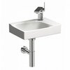 Раковина Geberit Xeno²: Белый / Специальное керамическое покрытие KeraTect, B=40см, H=12.5см, T=28см, Отверстие под смеситель=Правая, Перелив=Без