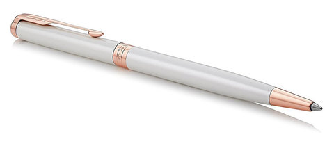 Шариковая ручка Parker Sonnet Slim Pearl White Lacquer PGT123