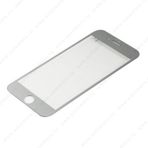 Стекло защитное SOTOMORE для Apple iPhone 6s Plus/ 6 Plus - толщина 0.26 mm в упаковке 2в1 зеркальные серебро