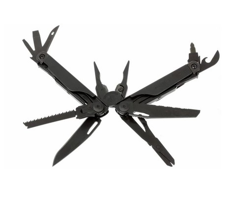 Мультитул Leatherman Surge Black, нейлоновый чехол, 21 функция (831334) цвет чёрный | Multitool-Leatherman.Ru