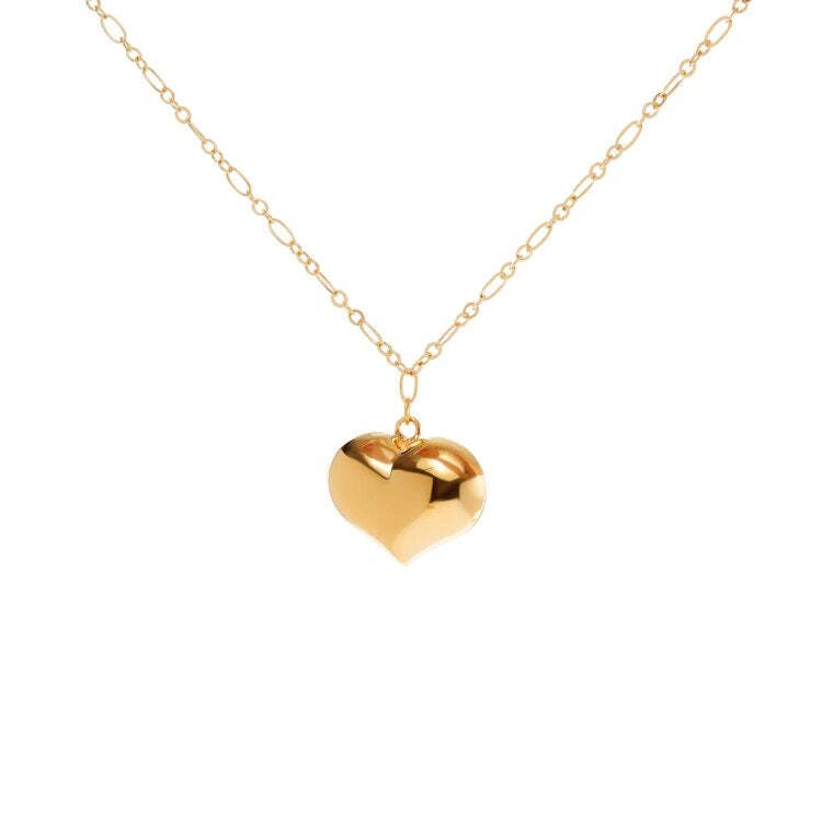 HOLLY JUNE Колье Gold Big Heart Chain Necklace holly june колье daisy chain necklace