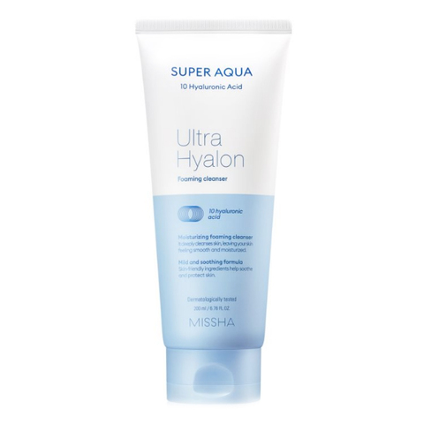 [MISSHA] Очищающая пенка для лица - Super Aqua Ultra Hyalron Cleansing Foam 200 мл