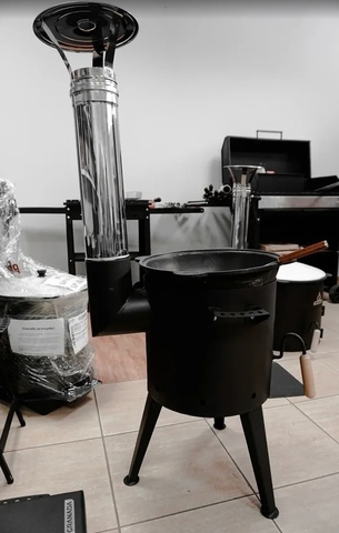 Печь для казана Granada Premium с трубой 16 литров