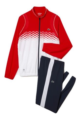 Костюм теннисный Lacoste Tennis x Daniil Medvedev Jogger Set - red/white/red/white/blue # M