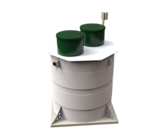 Станция биологической очистки Коло Веси Kolo Vesi 20 прин/ 4000 л. в сутки / до 20 чел. / принудительный сброс (2000x2000x2653см;365кг;) - арт.560170