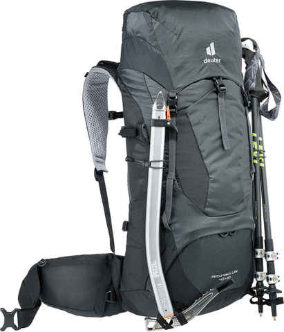 Картинка рюкзак туристический Deuter Aircontact Lite 40+10 graphite-black - 9