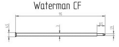 Стержень шариковый Waterman Flair 52 Titane, MBlue (S0111850)