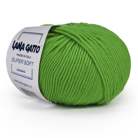 Пряжа Lana Gatto Supersoft 14508 сочная зелень