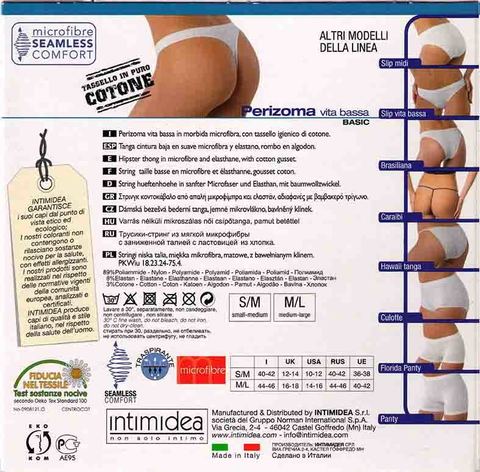 Женские трусы Perizoma vita bassa Intimidea
