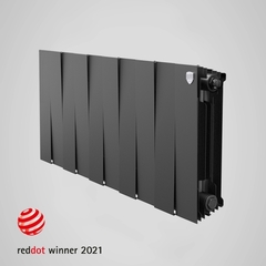 Радиатор биметаллический Royal Thermo PianoForte Noir Sable 300 (черный)  - 8 секций