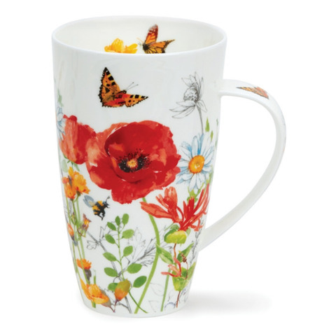 Кружка 600мл Dunoon Полевые цветы красные