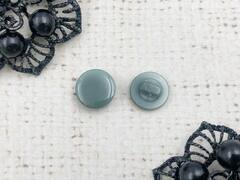 Пуговицы блузочные, d 1,1 см, на ножке, серо-голубой