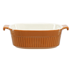 Блюдо для запекания soft ripples, 20х16,5 см, карамельное