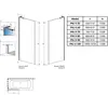 Radaway 10316050-91-01L Modo SL Brushed Nickel PNJ II 50 Left