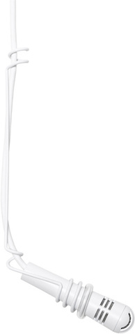 белый конденсаторный кардиоидный подвесной микрофон, кабель 10м с разъемом XLR