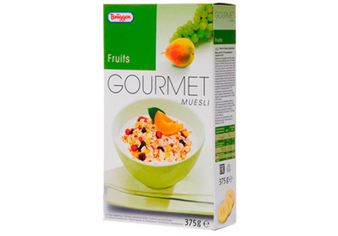 Мюсли Брюгген Гурман фруктовые, 375г