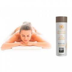 Съедобное масло для тела Абрикос и Облепиха от Shiatsu 75 мл.