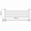 WasserKRAFT Wern K-2511 Полка для полотенец