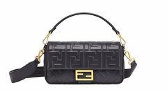 Сумка из кожи Fendi Baguette черный