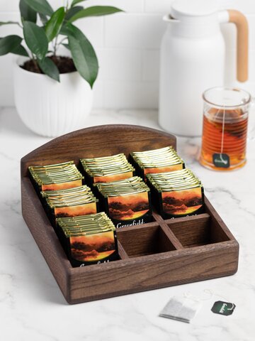 Oak Tea Bag Holder