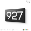 Номер на дверь 927, табличка на дверь для офиса, квартиры, кабинета, аудитории, склада, черная 120х70 мм, Айдентика Технолоджи