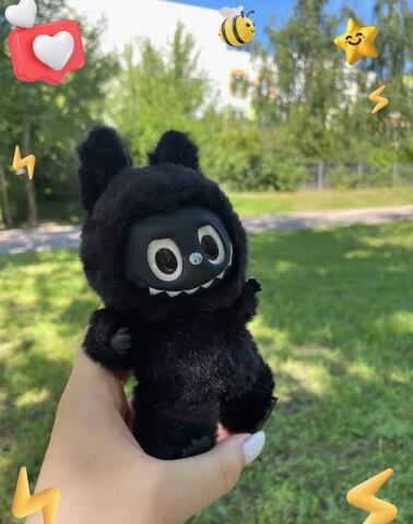 Игрушка брелок Лабубу Черный