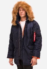 Парка Alpha Industries N-3B Slim Fit Rep. Blue (Синяя)
