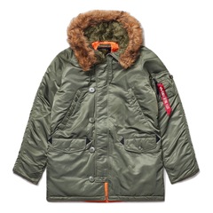 Парка Alpha Industries N-3B Slim Fit Sage Green (Зеленая)