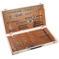 Набор метчиков и плашек MF4-MF14 64пр 115CrV3 Bucovice(CzTool) 310141 (В)