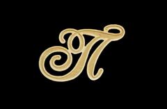 Силиконовый молд Монограмм буква 