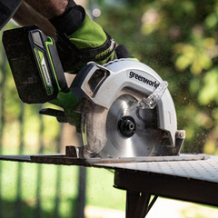 Циркулярная пила Greenworks GD24CS 24V аккумуляторная, без АКБ и ЗУ