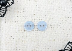 Пуговицы блузочные, d 1,1 см, светло-голубой