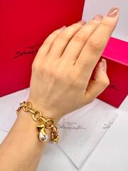 Браслет-цепь SCHIAPARELLI TOOTH с подвесками зубы