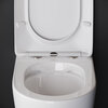 Ceramica Nova Highlight CN1812 Напольный пристенный унитаз-соло с ультра тонким сидением с функцией плавного закрытия, цвет: белый