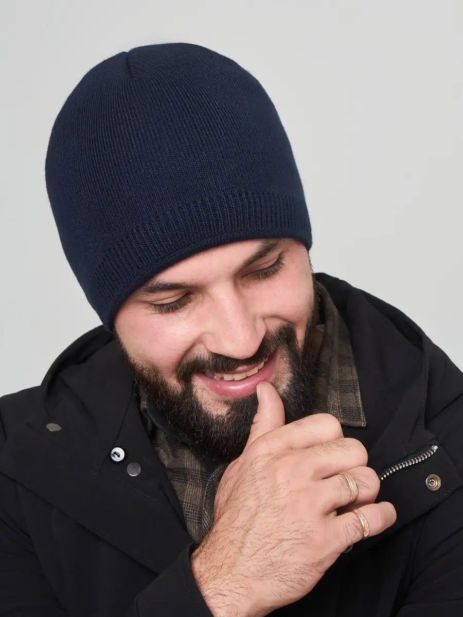 Шапка мужская вязаная