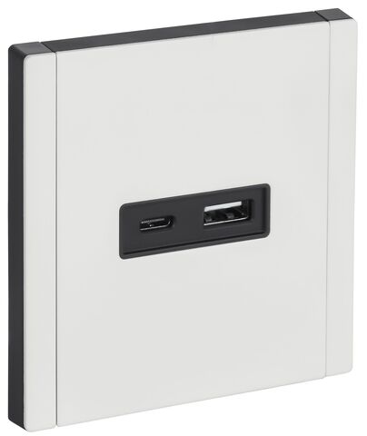 FORTE&PIANO Роз. USB A+C 18Вт FP251M бел. IEK