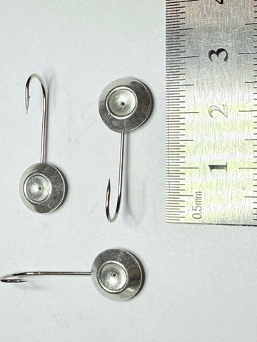 Мормышка Mustad тип 304 цв: серебро-гальваника (1,9гр. d-10мм)