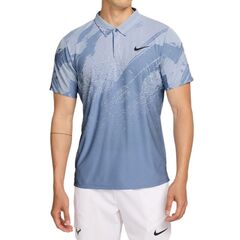 Теннисное поло Nike Court Paris Slam Advantage Dri-Fit Tennis - work blue/hydrogen blue/black