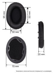Амбушюры для наушников Phillips O Neill stretch, Drop Black