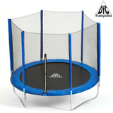 Батут DFC Trampoline Fitness с сеткой 8ft Синий фото №0