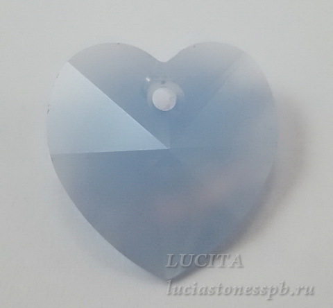 6202/6228 Подвеска Сваровски Сердечко Air Blue Opal (14,4х14 мм) ()