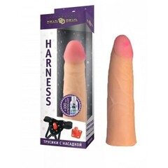 Комплект HARNESS № 68 (трусики с насадкой из киберкожи)