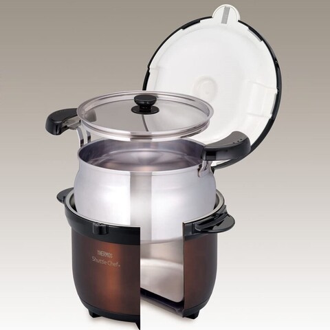 Термокастрюля Thermos Shuttle Chef KBG-3000 CBW  3 l, коричневый/черный (450784)