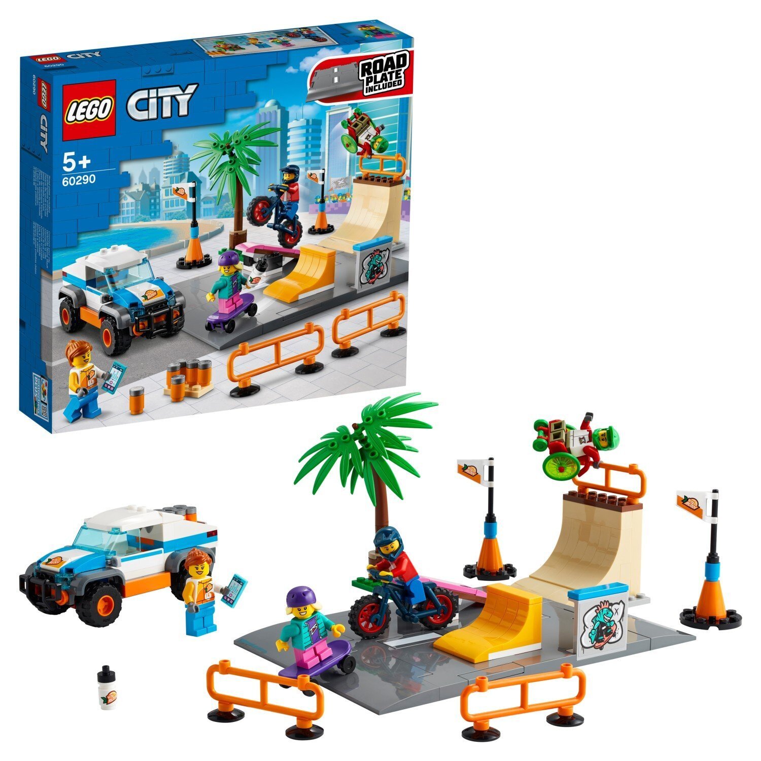 Конструктор Lego City 60290 Скейт-парк купить в Москве | Доставка по России.