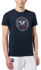 Теннисная футболка Australian Cotton Crew T-Shirt - blu navy