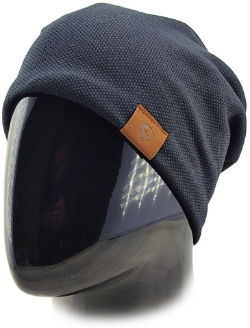 Картинка шапка-бини Skully Wear YZM-760 black skull - 3