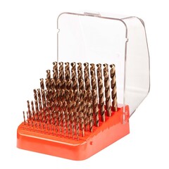 Набор сверл по металлу 1-10мм 91шт DIN338 HSSE-Co5 135° (пл. кейс) H-Tools 215223HT